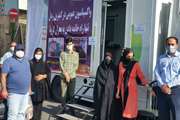 استقرار یونیت سیار واکسیناسیون برای روز دوم در میدان میوه و تره بار شهرستان اسلامشهر